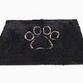 DGS DIRTY DOG DOORMAT LARGE 88x66CM SVART