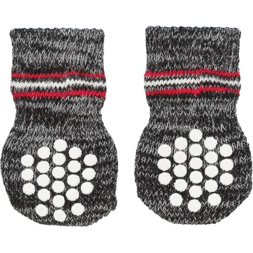 Hundesokker, grå  non-slip