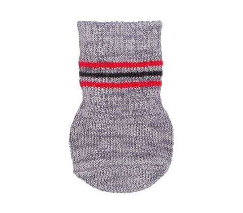Hundesokker, grå  non-slip