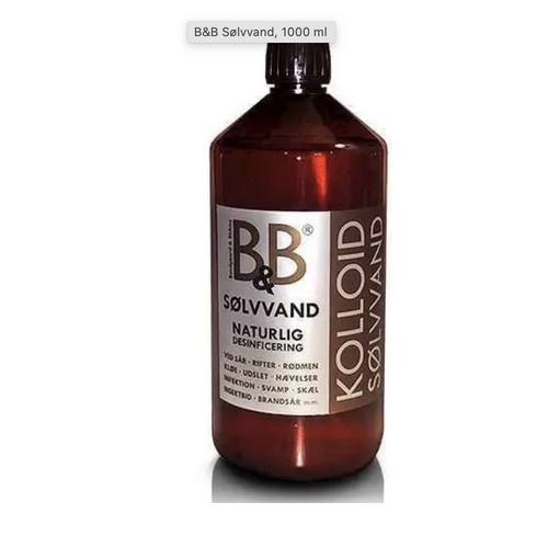 B&B sølvvand 1 liter