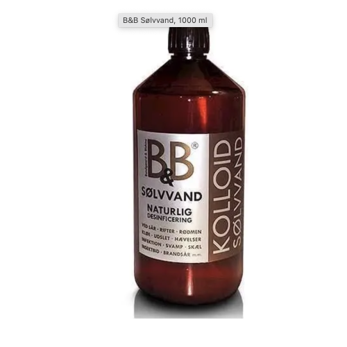 B&B sølvvand 1 liter