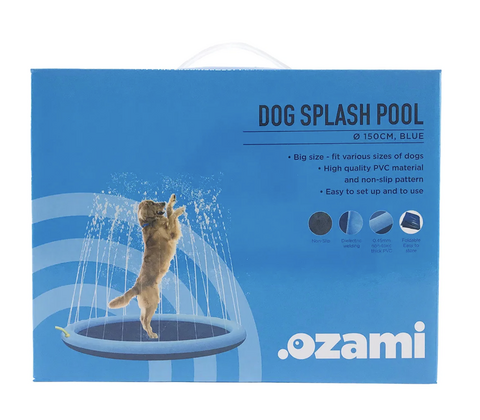 Dog splash pool Ø 150 cm, blå