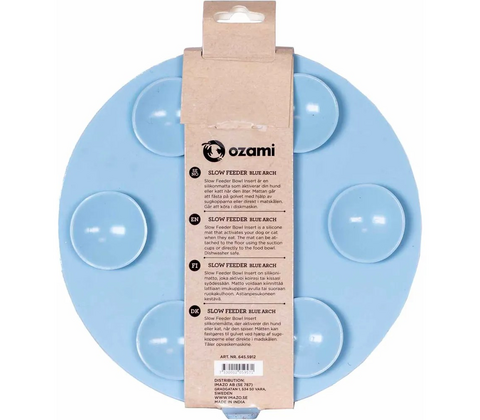 Slow Feeder Bowl Insert Blue Arch 