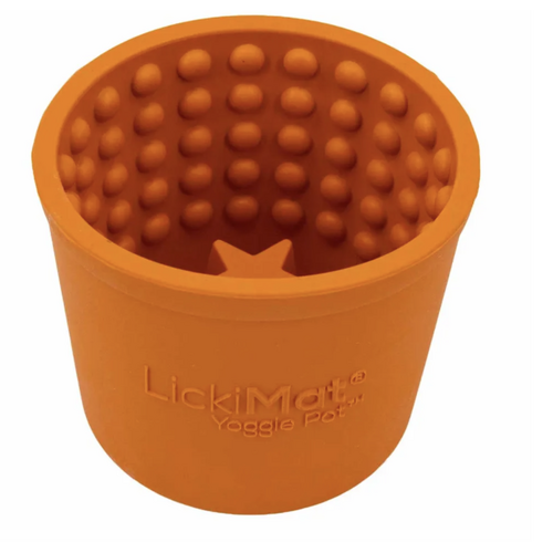LICKIMAT YOGGIE POT ORANGE XS-XL