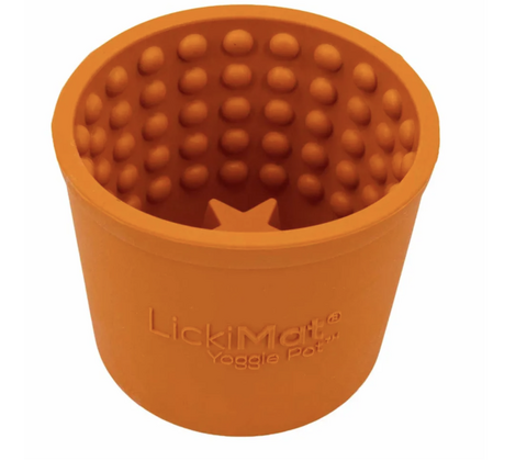 LICKIMAT YOGGIE POT ORANGE XS-XL