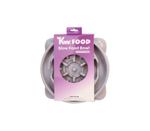 KW SLOWFEEDER GRÅ 27X27X6 CM