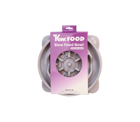 KW SLOWFEEDER GRÅ 27X27X6 CM