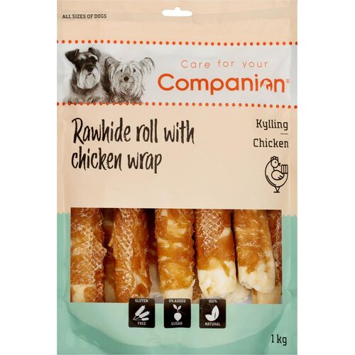 Companion Rawhide Roll with wrap (kylling)