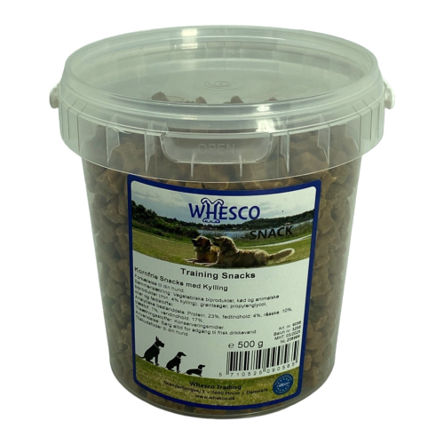 WHESCO KORNFRIE SNACKS MED KYLLING 500gr.