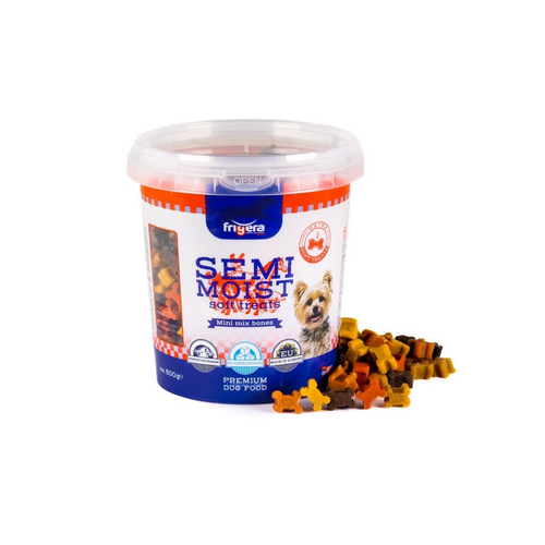 Frigera semi moist treats mini mix bones 500g