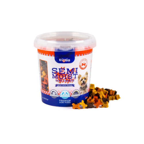 Frigera semi moist treats mini mix bones 500g