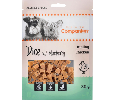 Companion Dice m/blåbær Kylling