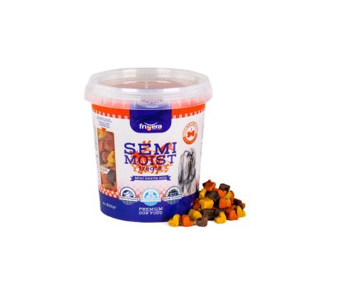 Frigera semi moist treats mini hjerter mix 500g