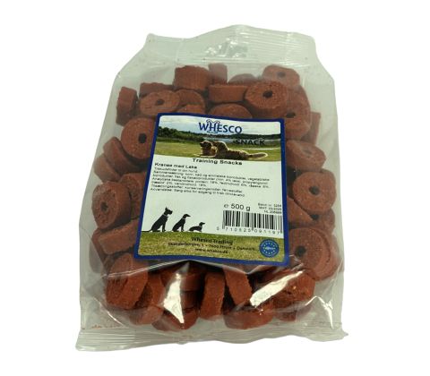 Whesco Training snacks kranse med laks 500g