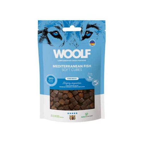Woolf soft cubes Mediterranean Fish /Fersk middelhavsfisk 100g