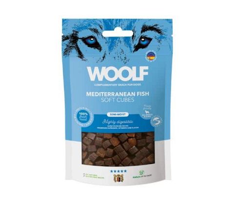 Woolf soft cubes Mediterranean Fish /Fersk middelhavsfisk 100g