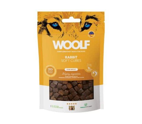 Woolf  soft cubes rabbit/kanin 100g
