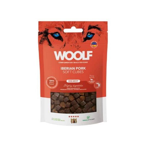 Woolf soft cubes iberian pork/ iberisk svinekød 100g
