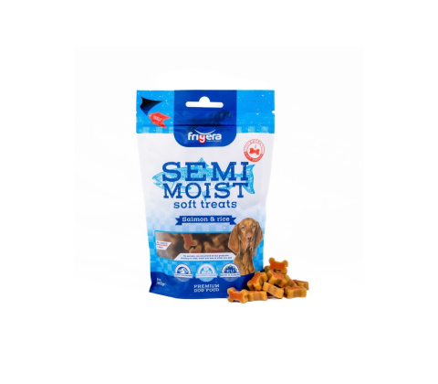 Frigera semi moist treats laks/ris 165g