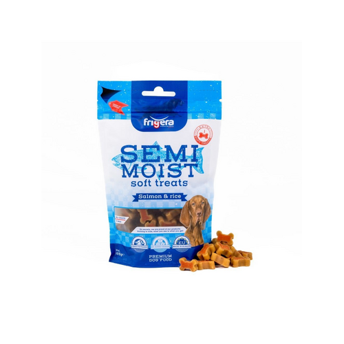 Frigera semi moist treats laks/ris 165g