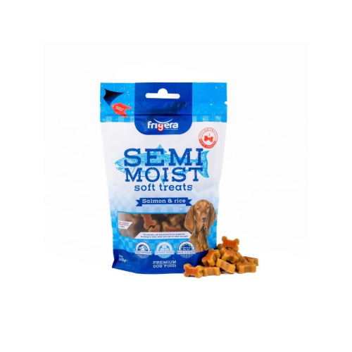 Frigera semi moist treats laks/ris 165g