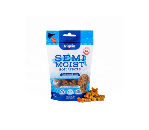 Frigera semi moist treats laks/ris 165g