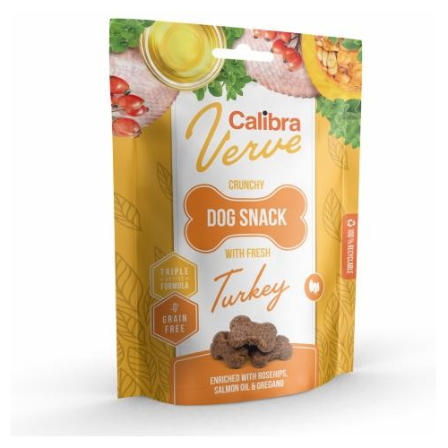 Calibra Dog Verve Crunchy Snack Kalkun, 150 g.