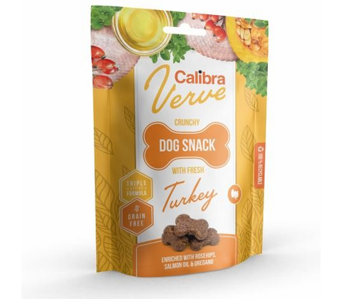 Calibra Dog Verve Crunchy Snack Kalkun, 150 g.