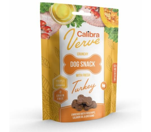 Calibra Dog Verve Crunchy Snack Kalkun, 150 g.