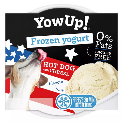 YowUp Dog Frozen Yoghurt Hotdog & Cheese 110g