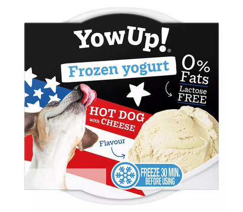 YowUp Dog Frozen Yoghurt Hotdog & Cheese 110g
