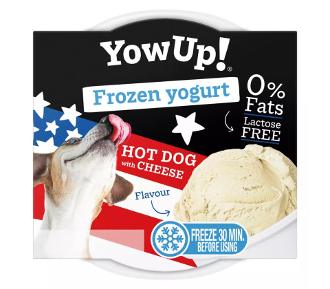 YowUp Dog Frozen Yoghurt Hotdog & Cheese 110g