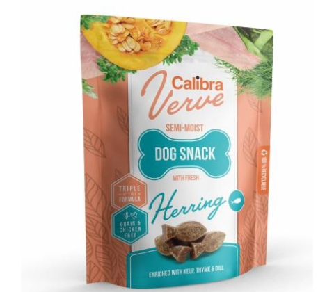 Calibra Dog Verve Semi-Moist Snack Sild, 150 g.