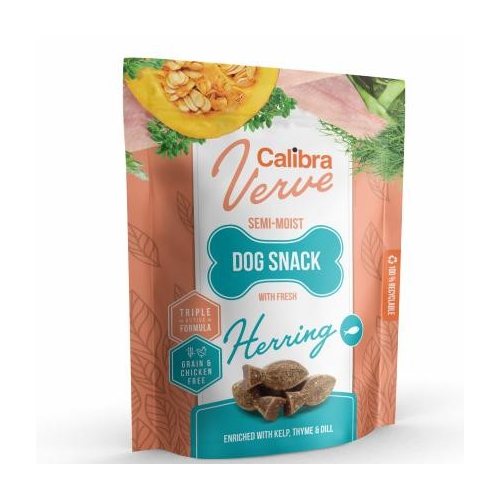 Calibra Dog Verve Semi-Moist Snack Sild, 150 g.