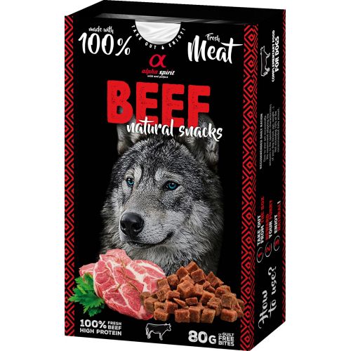 Alpha Spirit Naturals Beef hundesnacks (oksekød)