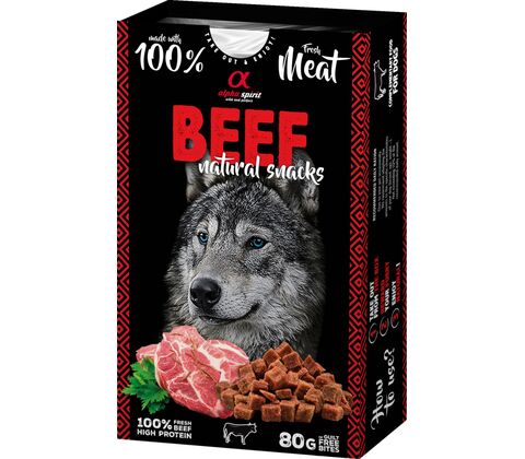 Alpha Spirit Naturals Beef hundesnacks (oksekød)