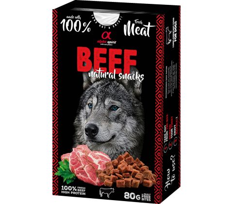 Alpha Spirit Naturals Beef hundesnacks (oksekød)