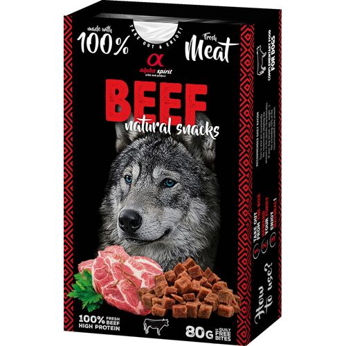 Alpha Spirit Naturals Beef hundesnacks (oksekød)