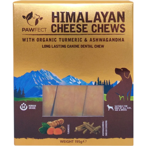Himalayan cheese chews med gurkemeje, ginseng