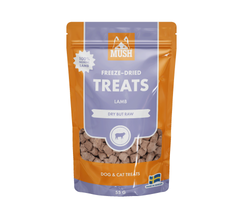 MUSH Frysetørret Treats Lam 55g