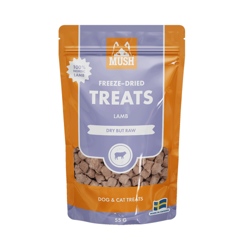 MUSH Frysetørret Treats Lam 55g