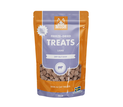 MUSH Frysetørret Treats Lam 55g