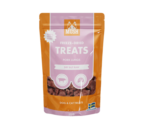 MUSH frysetørret Treats Griselunge 45g