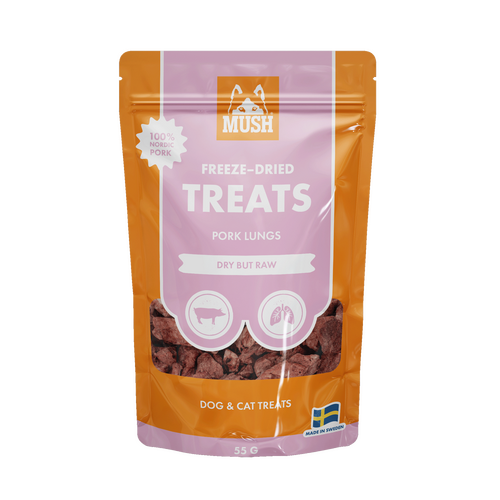 MUSH frysetørret Treats Griselunge 45g