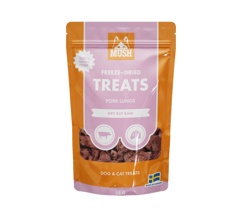 MUSH frysetørret Treats Griselunge 45g