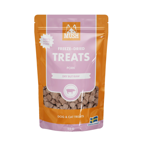MUSH frysetørret Treats Gris 55g