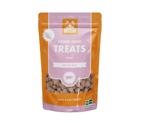 MUSH frysetørret Treats Gris 55g