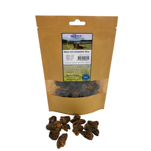 Whesco Tørret Kyllingehjerter 100 gr.