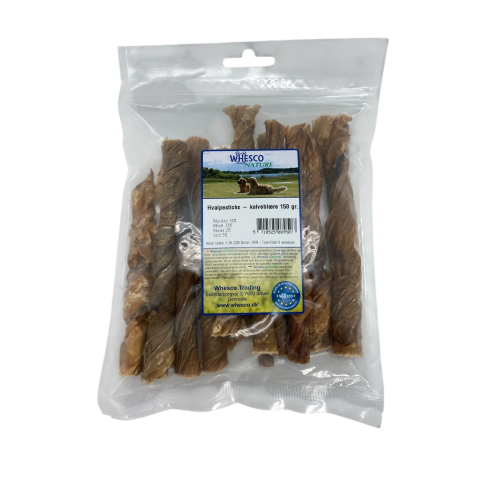 Whesco Hvalpesticks kalveblære 150g