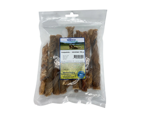 Whesco Hvalpesticks kalveblære 150g